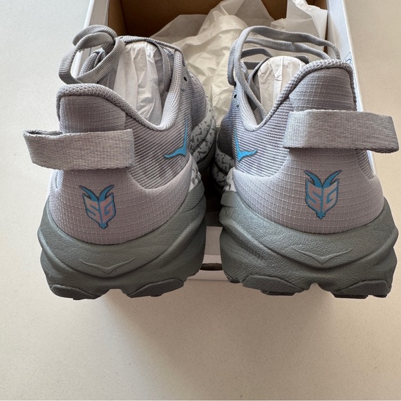 HOKA One One Womens Speedgoat 6 1147811 SYST Running Shoes Sneakers Grey Sz 10 - Picture 5 of 8